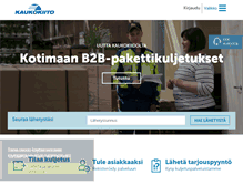 Tablet Screenshot of kaukokiito.fi